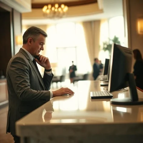 Hotel front desk / resort